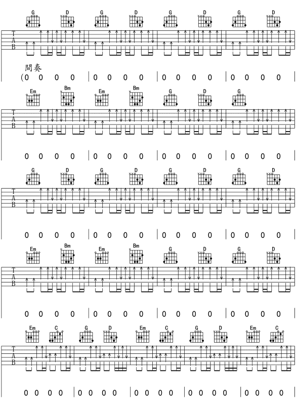 平凡之路 (ver.2) 樸樹 吉圖片吉他譜3