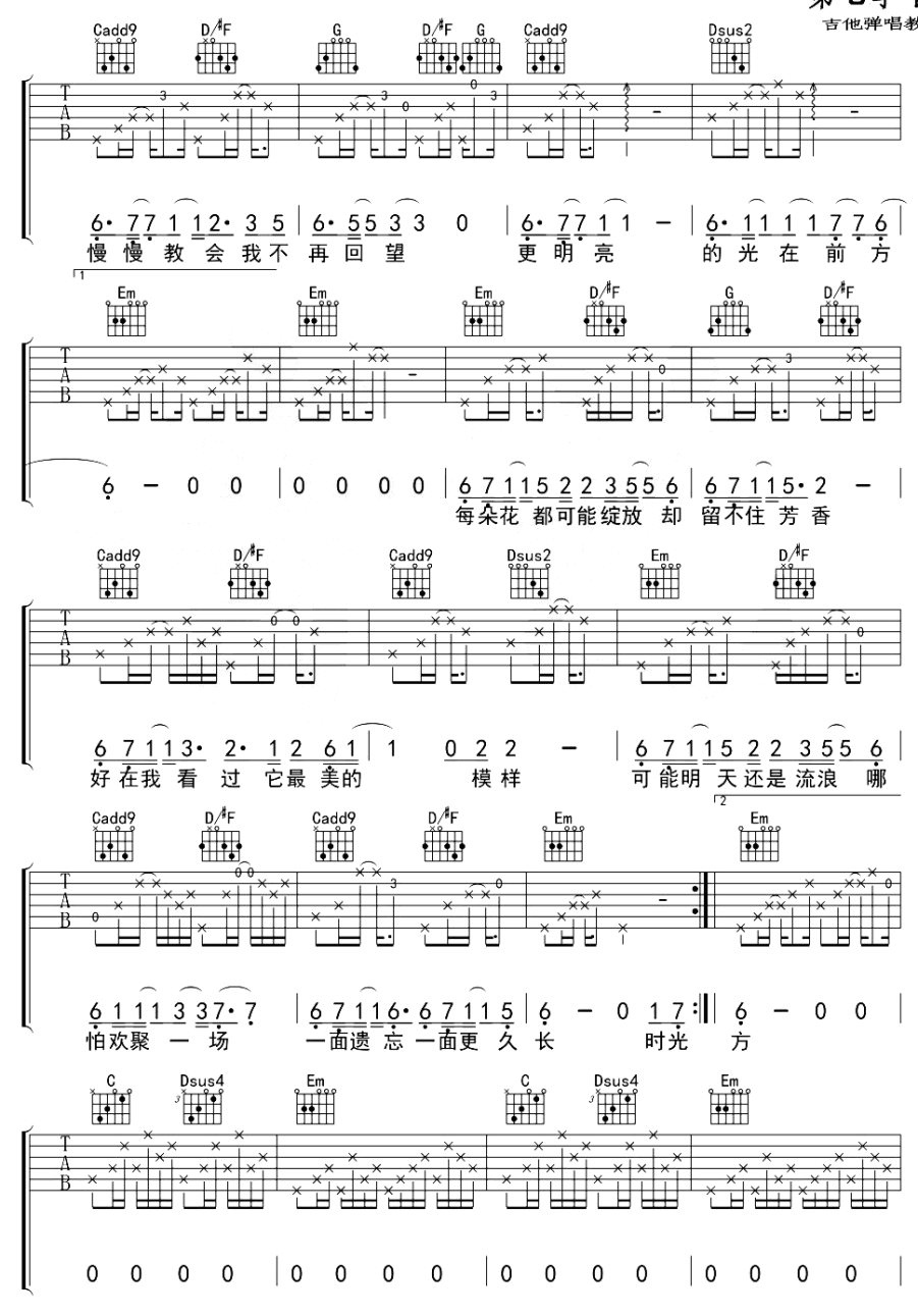 前方-馬雨陽-图片吉他谱-2