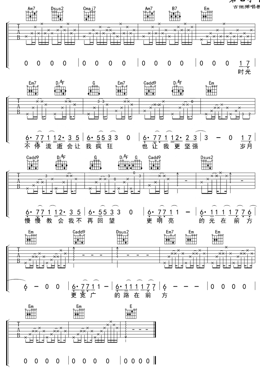 前方-馬雨陽-图片吉他谱-3