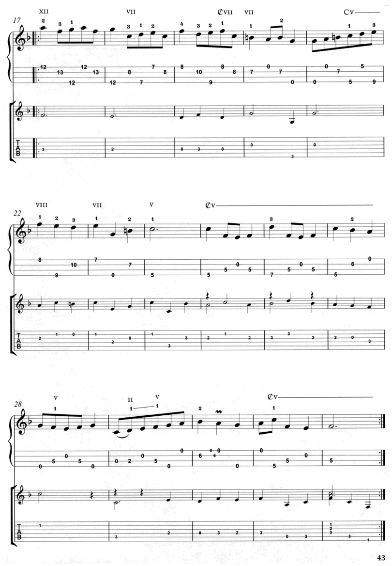 BWV Anhang 114 Menuett-Johann Sebastian Bac-图片吉他谱-1