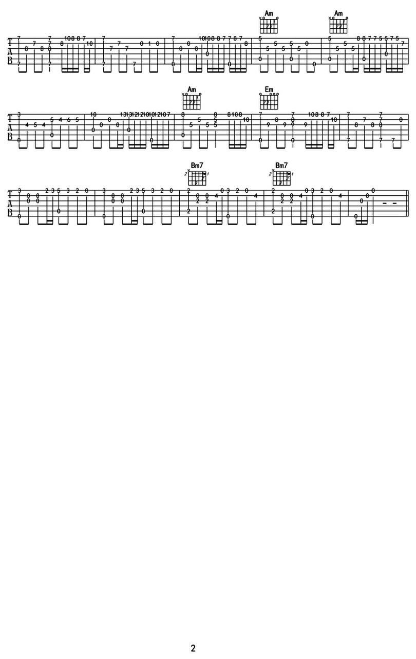 秋日的私語-Richard Clayderman-图片吉他谱-1