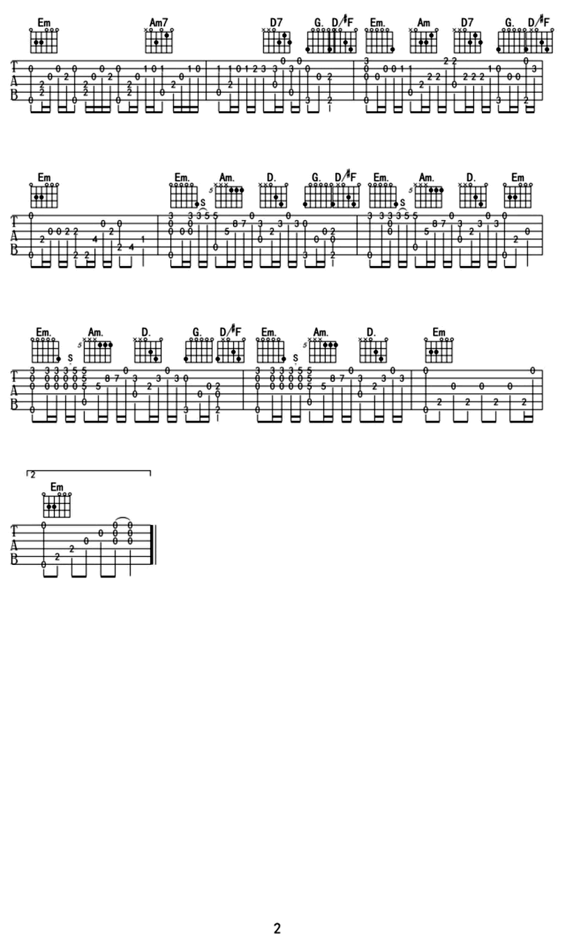 夢中的婚禮-Richard Clayderman-图片吉他谱-1