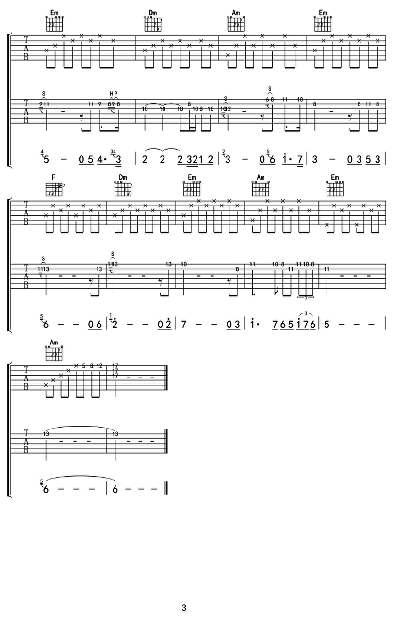 羅密歐與朱麗葉-Richard Clayderman-图片吉他谱-2