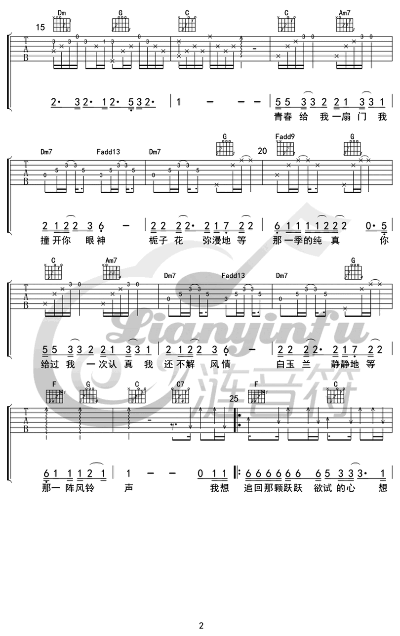 犀安路999號-趙照-图片吉他谱-1