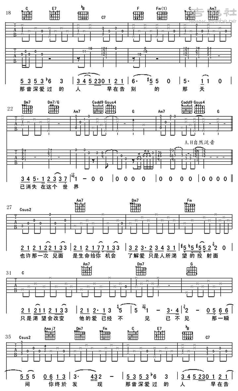 記念-蔡健雅-图片吉他谱-1
