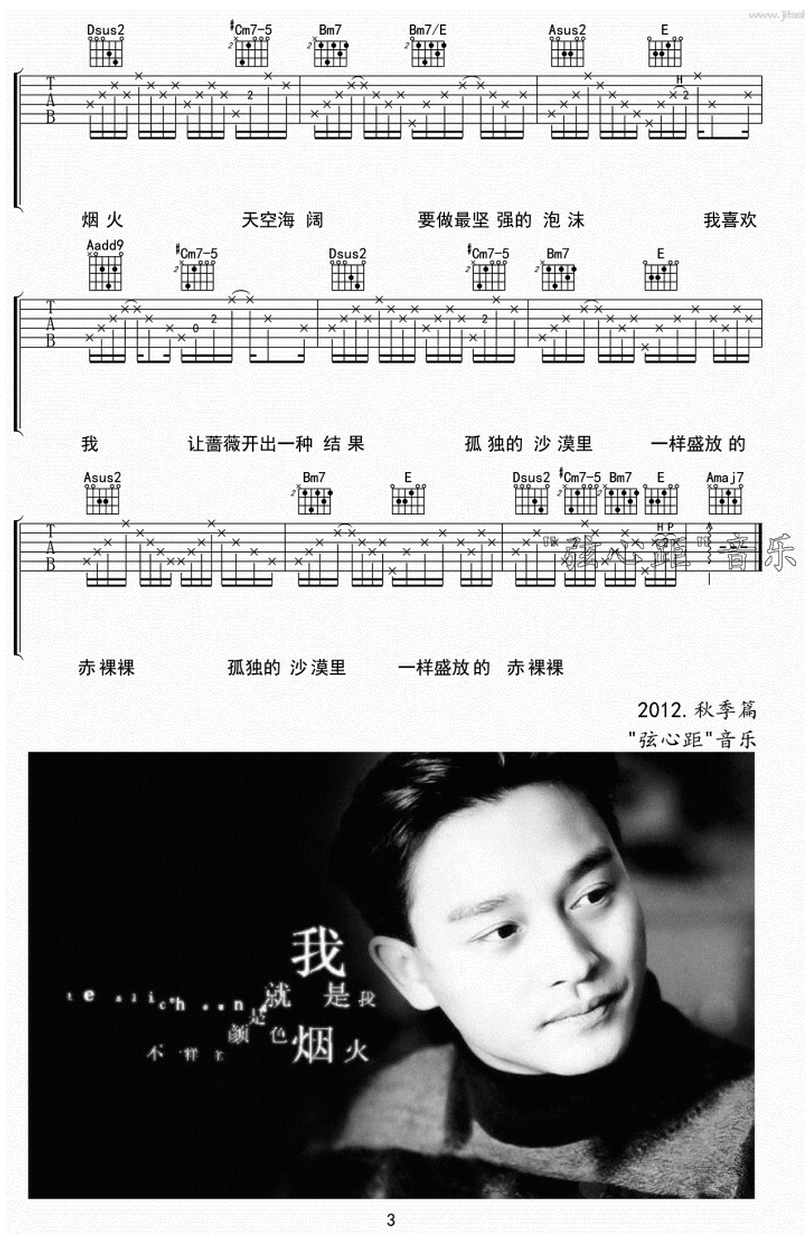 我-張國榮-图片吉他谱-2