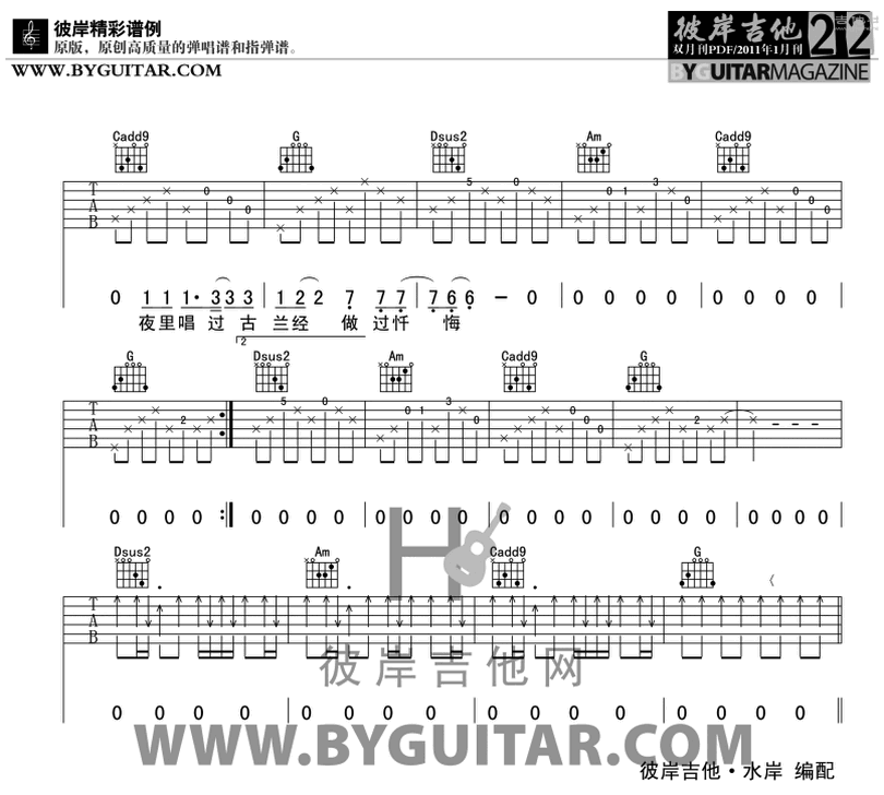 西北偏北-劉東明-图片吉他谱-2